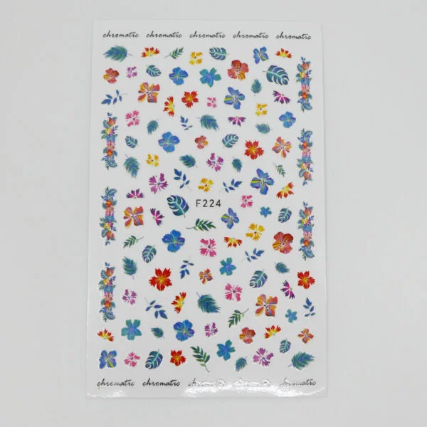 Lila Leaves Stickers F224